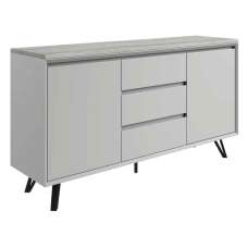 Altois Marble Top Sideboard with 2 Doors in Light Grey - UK