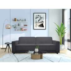 Alton Corduroy Fabric 3 Seater Sofa Bed In Anthracite - UK