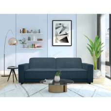 Alton Corduroy Fabric 3 Seater Sofa Bed In Blue - UK