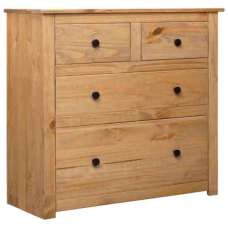 Altoona Wooden Chest Of 4 Drawers In Brown - UK