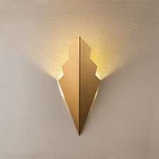 Arrow Metal Diamond-Shaped Wall Light in Gold - UK