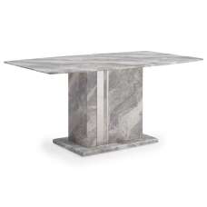 Amarillo Marble Rectangular Dining Table In Grey - UK