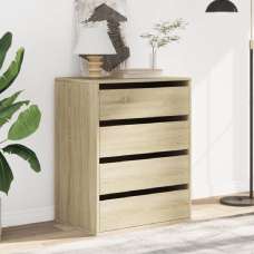 Amarillo Wooden Chest OF 4 Drawers In Sonoma Oak - UK