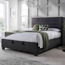 Ames Fabric Ottoman Storage King Size Bed In Pendle Slate - UK