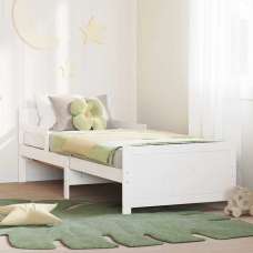 Anchorage Wooden Extendable Kids Bed In White - UK