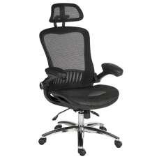 Hanover Fabric Home And Office Chair In Black - UK