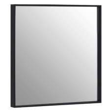 Andstima Large Square Wall Bedroom Mirror In Matte Black Frame - UK