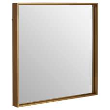 Andstima Medium Square Wall Bedroom Mirror In Gold Frame - UK