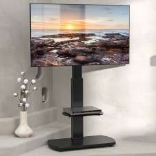 Angleton Wooden Pedestal TV Stand - Black - UK
