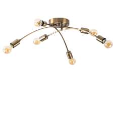 Brelan 6 Light Metal Ceiling Light in Vintage - UK
