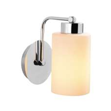 Balcova Metal Bathroom Wall Lamp in Silver - UK