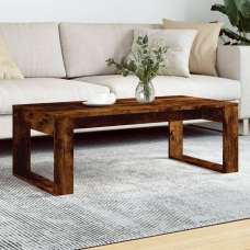 Aponka 102cm Wooden Coffee Table - Smoked Oak - UK