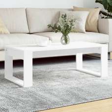 Aponka 102cm Wooden Coffee Table - White - UK