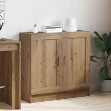 Aponka 80cm Wooden Storage Cabinet With 2 Doors - Artisan Oak - UK