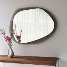 Aqua Drop Asymmetric Mirror in Bronze - UK