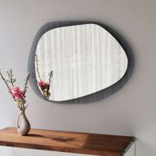 Aqua Drop Asymmetric Mirror in Fume - UK
