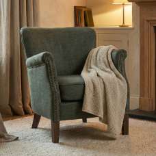 Aquarii Fabric Bedroom Chair in Winter Moss - UK