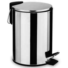 Arden Stainless Steel 3 Litre Pedal Bin In Silver - UK