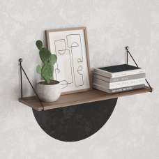 Arizona Wooden Wall Shelf in Walnut - UK