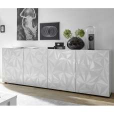 Arlon High Gloss Sideboard With 4 Doors In White - UK