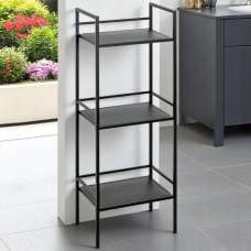 Armada Metal Shelving Unit With 3 Shelves In Black - UK