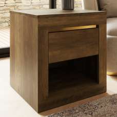 Arnhem Wooden Lamp Table With 1 Drawer - Knotty Oak - UK