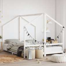 Arnold 80x200cm Kids Wooden Double Sided Daybed Frame In White - UK