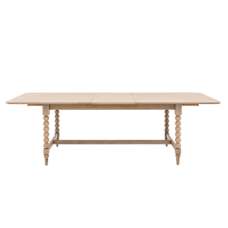 Arta Wooden Extending Rectangular Dining Table In Natural - UK
