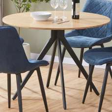 Arta Wooden Round Dining Table - Oak - UK