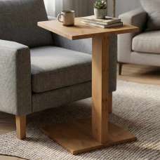 Artmat Square Wooden Side Table in Oak - UK