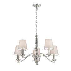 Astaire 5 Lights Ceiling Pendant Light In Satin Nickel - UK