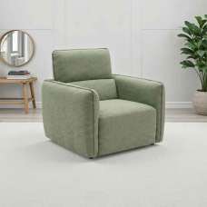 Aster Fabric 1 Seater Sofa in Green - UK