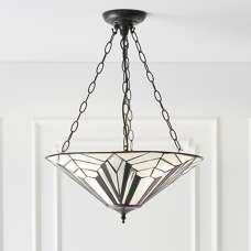 Astoria Large 3 Lights Inverted Pendant Light In Dark Bronze - UK