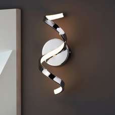 Astral LED Metal Wall Light In Chrome - UK