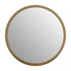 Athens Small Round Wall Bedroom Mirror In Gold Frame - UK