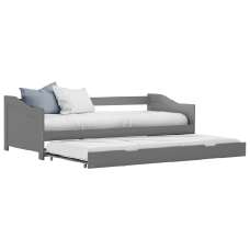 Atwater Wooden Pull Out Sofa Bed In Grey - UK