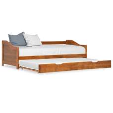 Atwater Wooden Pull Out Sofa Bed In Honey Brown - UK