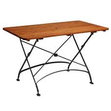 Auckland Wooden Rectangular Outdoor Dining Table In Natural - UK