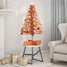Aurelia 100cm Wooden Christmas Tree - Brown - UK