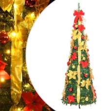Aurelia 150cm Artificial Christmas Tree With 100 LEDs - Multicolour - UK