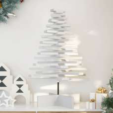 Aurelia 80cm Wooden Christmas Tree - White - UK