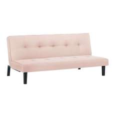 Aurorae Fabric Sofa Bed In Pink - UK