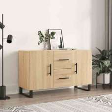 Avalon Wooden Sideboard With 2 Doors 2 Drawers In Sonoma Oak - UK
