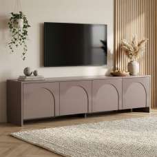 Avelis Wooden TV Stand with 4 Doors in Atlas - UK