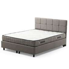 Avelon Fabric Ottoman Storage King Size Bed in Light Grey - UK