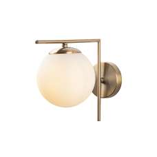 Avenor Metal Wall Light in Antique and White - UK