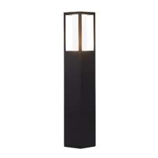 Avenue LED Polycarbonate Outdoor Bollard Light In Black - UK