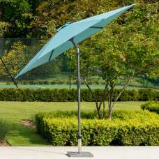 Aviro Garden Jade Polyester Round Tilting 3.0m Parasol with Granite Base - UK