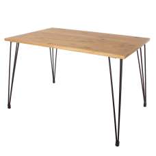 Avoch Large Wooden Rectangular Dining Table In Oak - UK