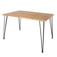 Avoch Small Wooden Rectangular Dining Table In Oak - UK